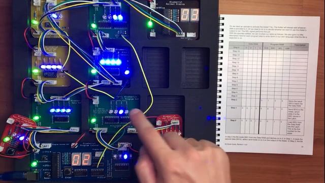 B4 Tutorials 8-10: We are building a 4-bit computer. смотреть онлайн