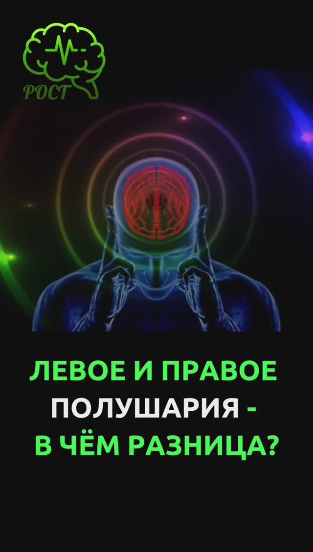 🧠 ЛЕВОЕ И ПРАВОЕ ПОЛУШАРИЕ - В ЧЁМ РАЗНИЦА?