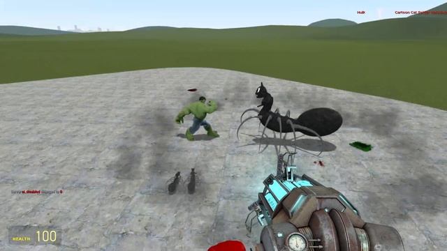 CARTOON CAT SPIDER VS TREVOR HENDERSON CREATURES!!!! Garrys Mod Sand Box смотреть онлайн