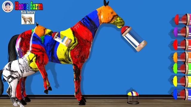 Horse - Colorful Horse - Dark Horse / Kuda warna / Akn Kids House смотреть онлайн