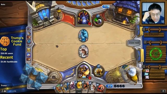 Hearthstone Arena Trump vs. Hafu showdown смотреть онлайн