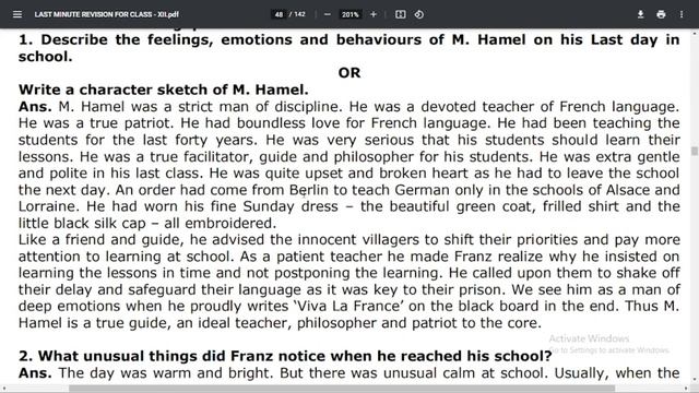 The Last Lesson 2Mark & 5 Mark Revision CBSE Board Exam 2023 смотреть онлайн