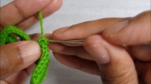 Как связать тюльпан крючком