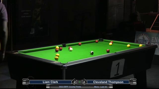 2022 EBPF County Finals -Mens - Last 32 - Liam Clark v Cleveland Thompson смотреть онлайн
