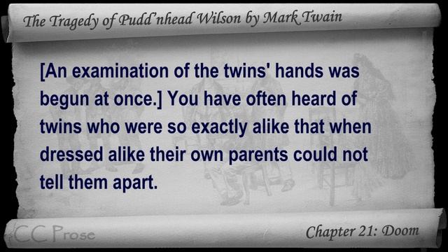 Chapter 21 - The Tragedy of Pudd'nhead Wilson by Mark Twain - Doom смотреть онлайн