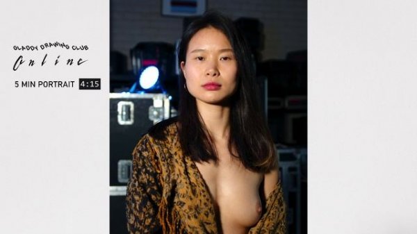 Gladdy Drawing Club Online - life drawing educational 1 hr class feat. Anna