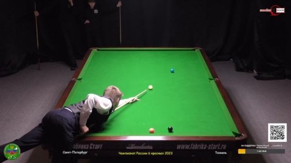 КОМАНДЫ | ЧР ПО СНУКЕРУ 2023 | Федосеев/Сагайдачный  (ТЮМЕНЬ) v  Мезенев/Абрамов (САНКТ-П) | 1/4