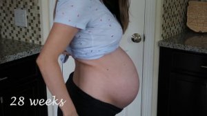 PREGNANCY WEEK BY WEEK | WATCH MY PREGNANT BELLY GROW | WEEKS 10-39