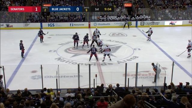 Senators' Pyatt, Blue Jackets' Atkinson trade goals 26 seconds apart смотреть онлайн