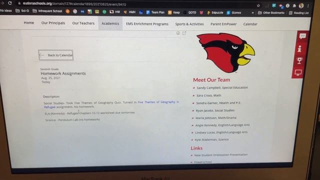 2021 - 2022 Eudora Middle School 7th Grade Homework Site смотреть онлайн