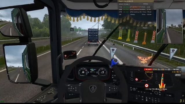 Конвой в Euro Truck Simulator 2 от VTK Ural Trans Logistik смотреть онлайн