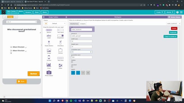 How to make a quiz game in Code org using App Lab смотреть онлайн