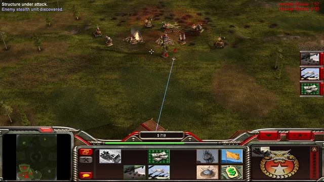 Command & Conquer: Generals, Alpine Battlefield Map, China vs 3 USA, Brutal Difficulty смотреть онлайн