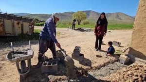 Iranian Nomads:🏡Helping the mother to relax👵Iran nomadic life "IRAN 2024"