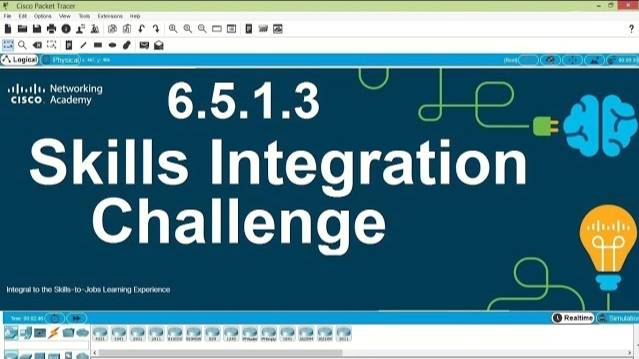 Packet Tracer V7.2 - Skills Integration Challenge 6.5.1.3 смотреть онлайн