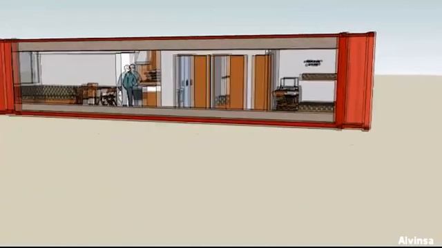 45Ft HQ Container Refugee Homeless Senior Housing