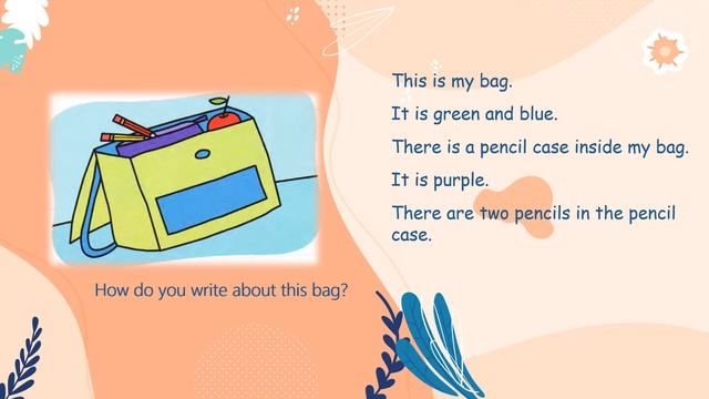 ENGLISH YEAR 1 UNIT 1: AT SCHOOL - MY SCHOOL BAG (WRITING) смотреть онлайн