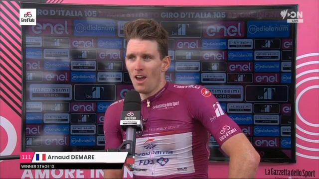 Arnaud Démare Win No. 3 | 2022 Giro d'Italia | Stage 13 | Bardet abandons смотреть онлайн