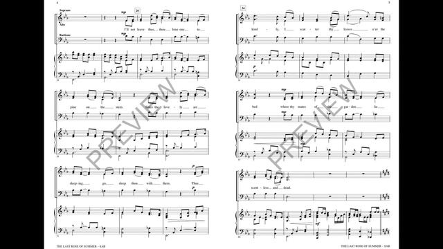 The Last Rose of Summer (SAB Choir) - Arranged by Joseph M. Martin смотреть онлайн
