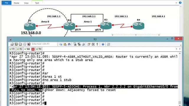 OSPF Area type & LSA part 2 CCNP in hindi (v-37) смотреть онлайн