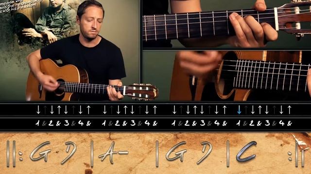 HGuitare.com : Apprendre Knockin' on Heaven's Door (Bob Dylan) à la guitare - Cours débutant смотреть онлайн
