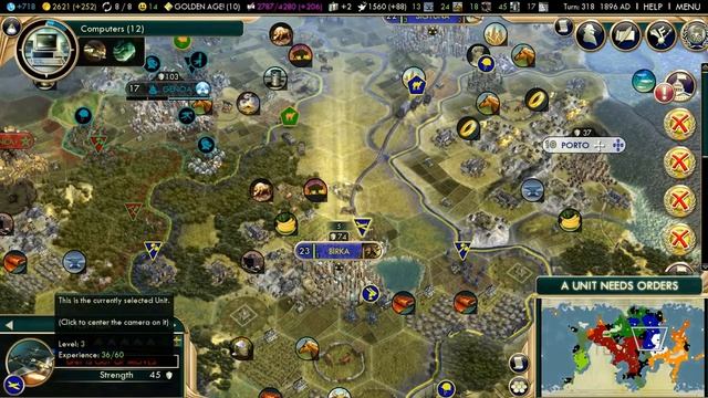 Part 12: Let's Play Civilization 5, Brave New World, Sweden - "The battle is joined" смотреть онлайн