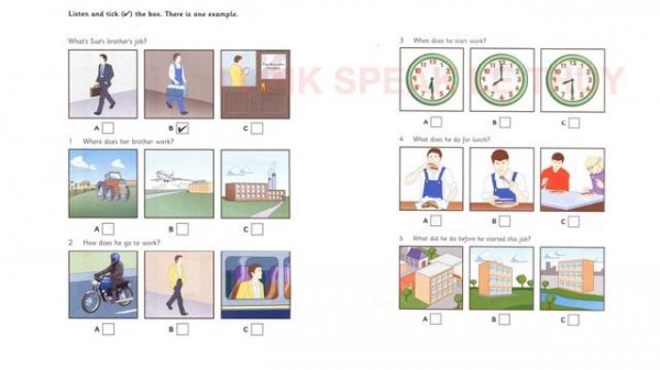 Flyers 1 Listening Test 1 With Answers