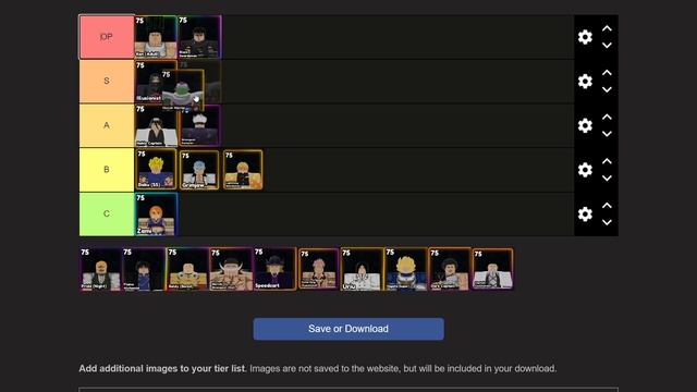 TIERLIST Anime LAST STAND
