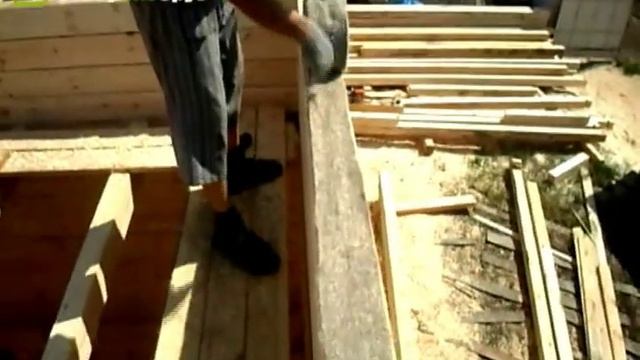 Строительство дома из бруса смотреть онлайн