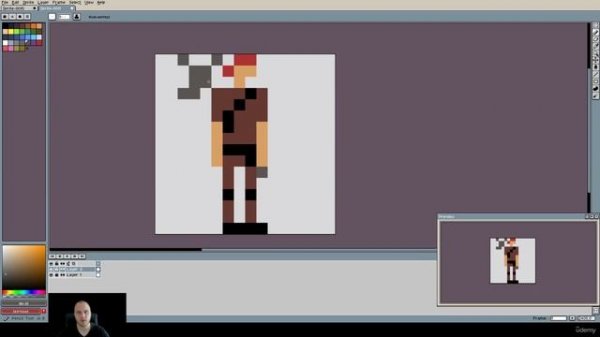 58. Drawing 16x16 pixel art character. PIXEL ART Master Course