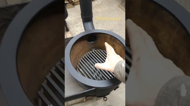 Надежный мангал с подказанником для казанов разных диаметров #shorts смотреть онлайн