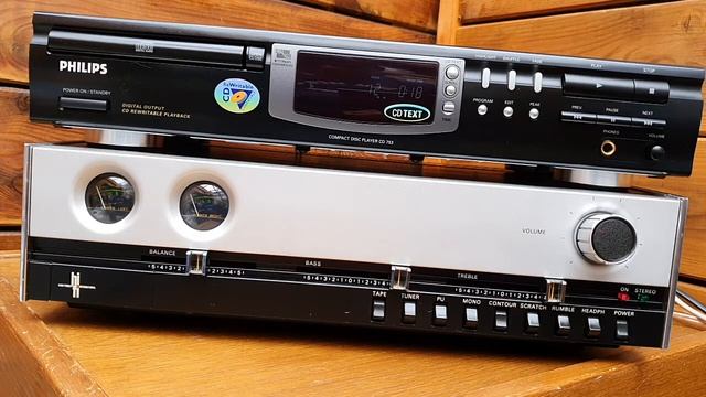 Philips 22RH550 Amplifier From 1975 & Philips CD 753 Last Model With Famous TDA1549 DAC Chip
