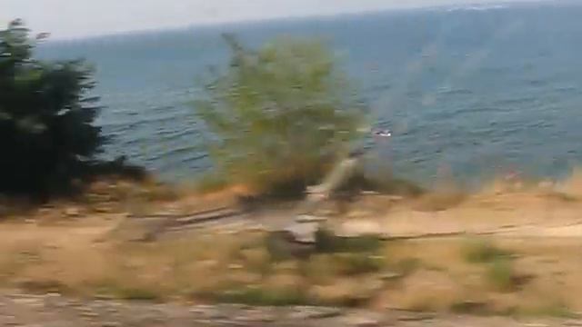 Чёрное море из окна поезда