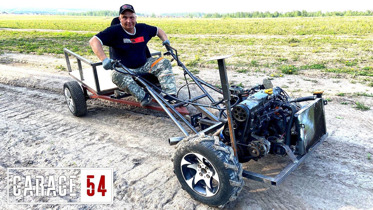 Мотоблок на 80 л.с. с двигателем от АВТО смотреть онлайн