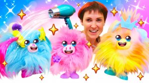 Игрушки потерялись в бассейне? Маша Капуки Кануки ищет пушистика. Видео про игры в дочки матери