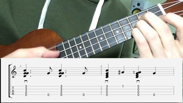 УКУЛЕЛЕ. СПОКОЙНОЙ НОЧИ, МАЛЫШИ УКУЛЕЛЕ ТУТОРИАЛ смотреть онлайн