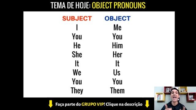 PRONOMES EM INGLÊS - Como usar me, her, him, it, us, them - AO VIVO! смотреть онлайн