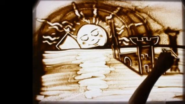 Песочная анимация для детей от образовательного центра АИСТ. Sand animation for kids. смотреть онлайн