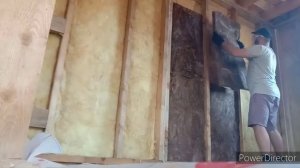 Каркасный дом 6х8 своими руками ч.18 кровля, наружная отделка, дверь входная, окна и утепление.