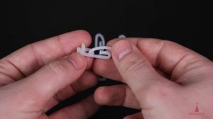 Стопор и крючок - комплект для карниза для штор на скошенные окна - 20 шт