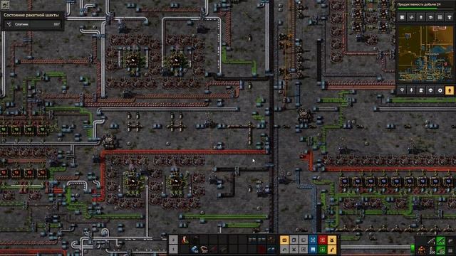 Factorio #118. Разбираемся с желтой. смотреть онлайн