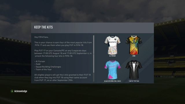 FIFA 18 FREE KITS RIGHT NOW! смотреть онлайн