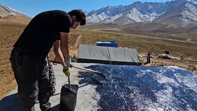 Mehdi, A Young Rural Boy,👨🏻🚒🧱  Tries To Acquire Construction Skills Well  #vilagevlogs