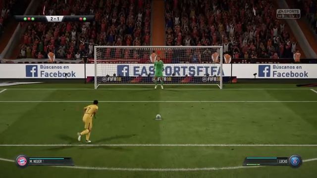 Серия пенальти Fifa 18. Бавария-ПСЖ смотреть онлайн