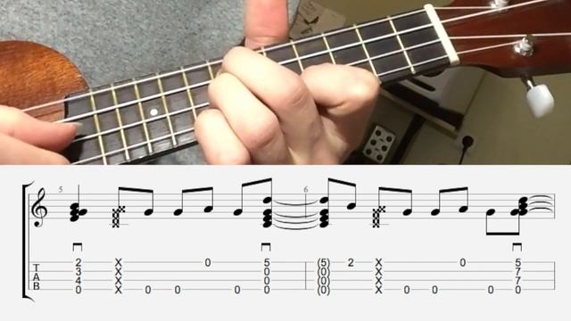 UKULELE. COLDPLAY - THE SCIENTIST UKULELE TUTORIAL смотреть онлайн