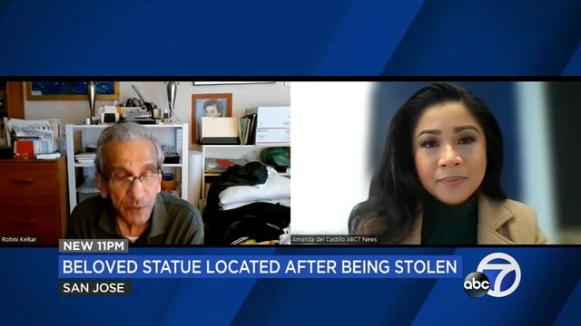 SJ statue of heroic Indian ruler found after being sawed off post, stolen last month смотреть онлайн