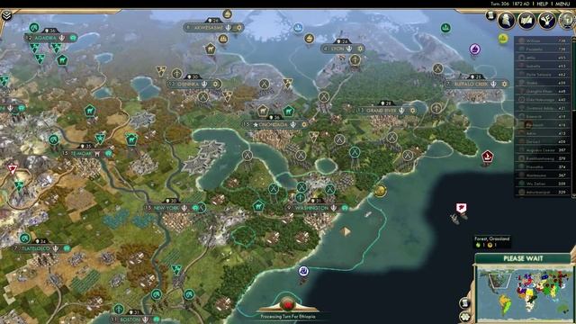 Civ 5 Gameplay: Brave New World Let’s Play - AI Only [ALL CIVS MOD] Part 22 смотреть онлайн