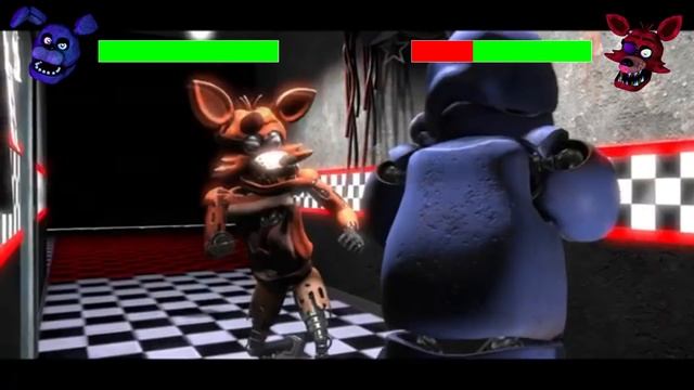[SFM FNaF] VR Foxy vs VR Bonnie WITH Healthbars смотреть онлайн