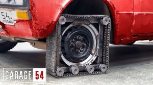 КВАДРАТНЫЕ КОЛЕСА на ПОДШИПНИКАХ с ГУСЕНИЦАМИ