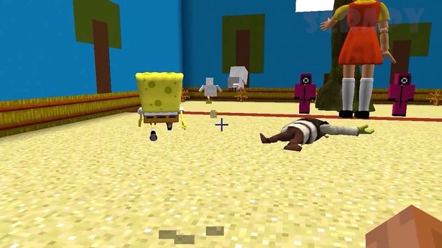 MINIONS are BACK to SQUID GAME to WIN DOLL in GREEN LIGHT, RED LIGHT in MINECRAFT - Gameplay смотреть онлайн